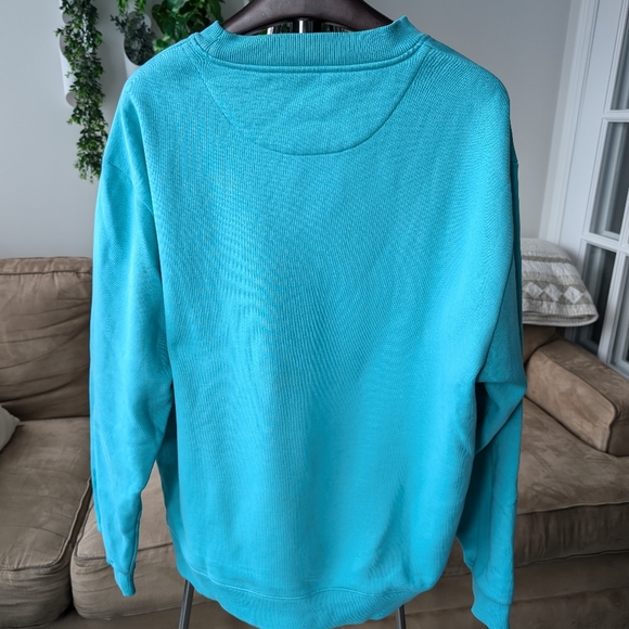 Burberry Men's Reissued Champion Sweater, Turquoise, Size XL - Picture 3 of 9